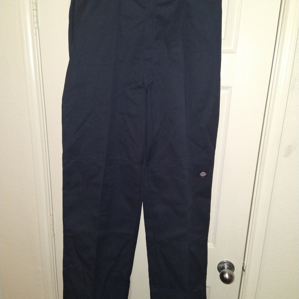 NWT Dickies Blue Double Knee Work Pants Men's sz 38x34.